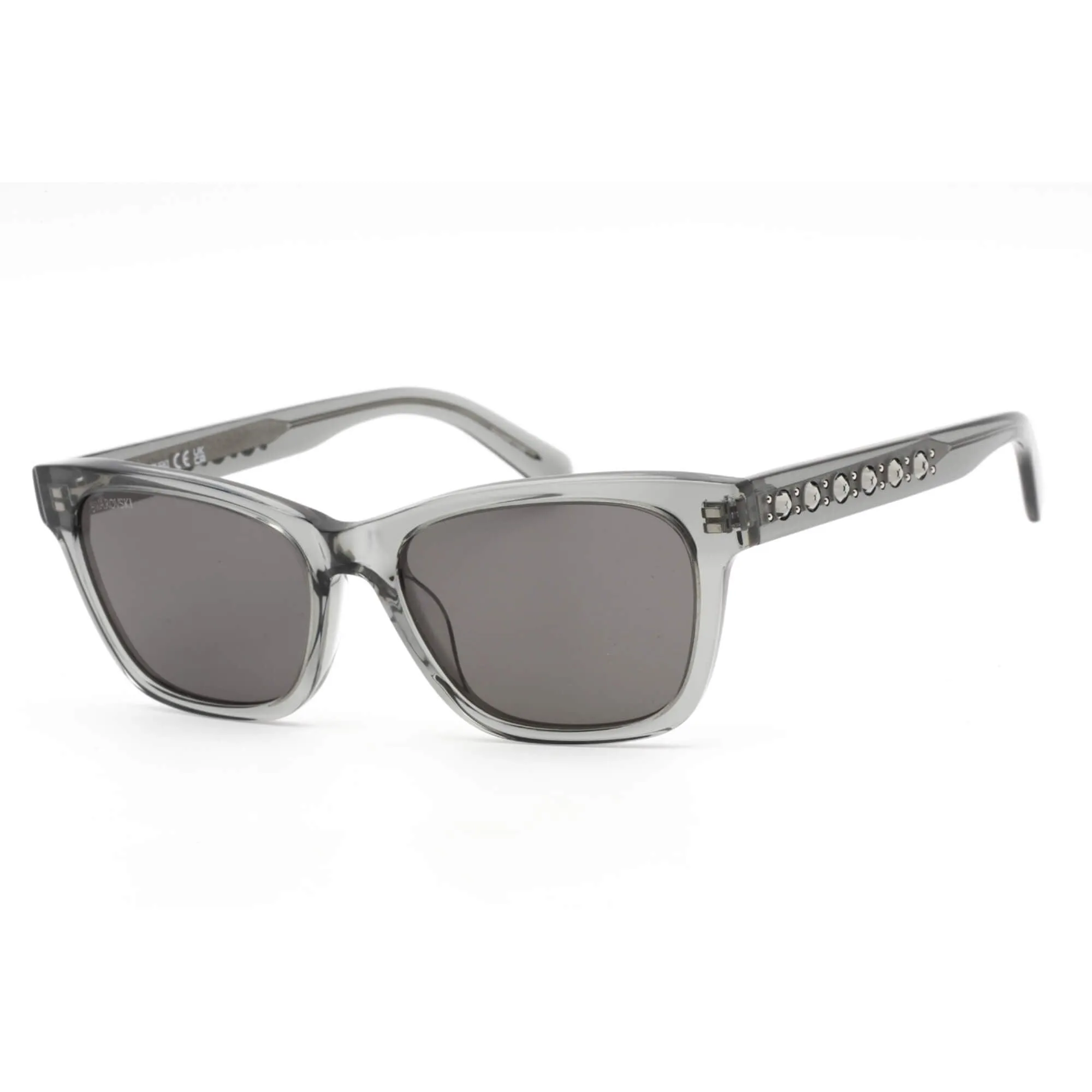 Swarovski Women's Sunglasses - Smoke Lens Grey Square Acetate Frame | SK0374 20A
