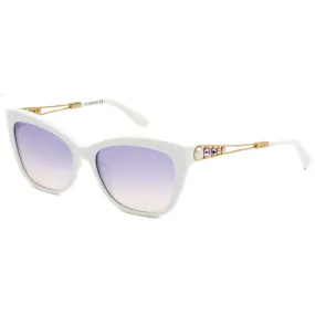 Swarovski Women's Sunglasses - Smoke Purple Gradient Lens Cat Eye Frame | SK0262 21Z
