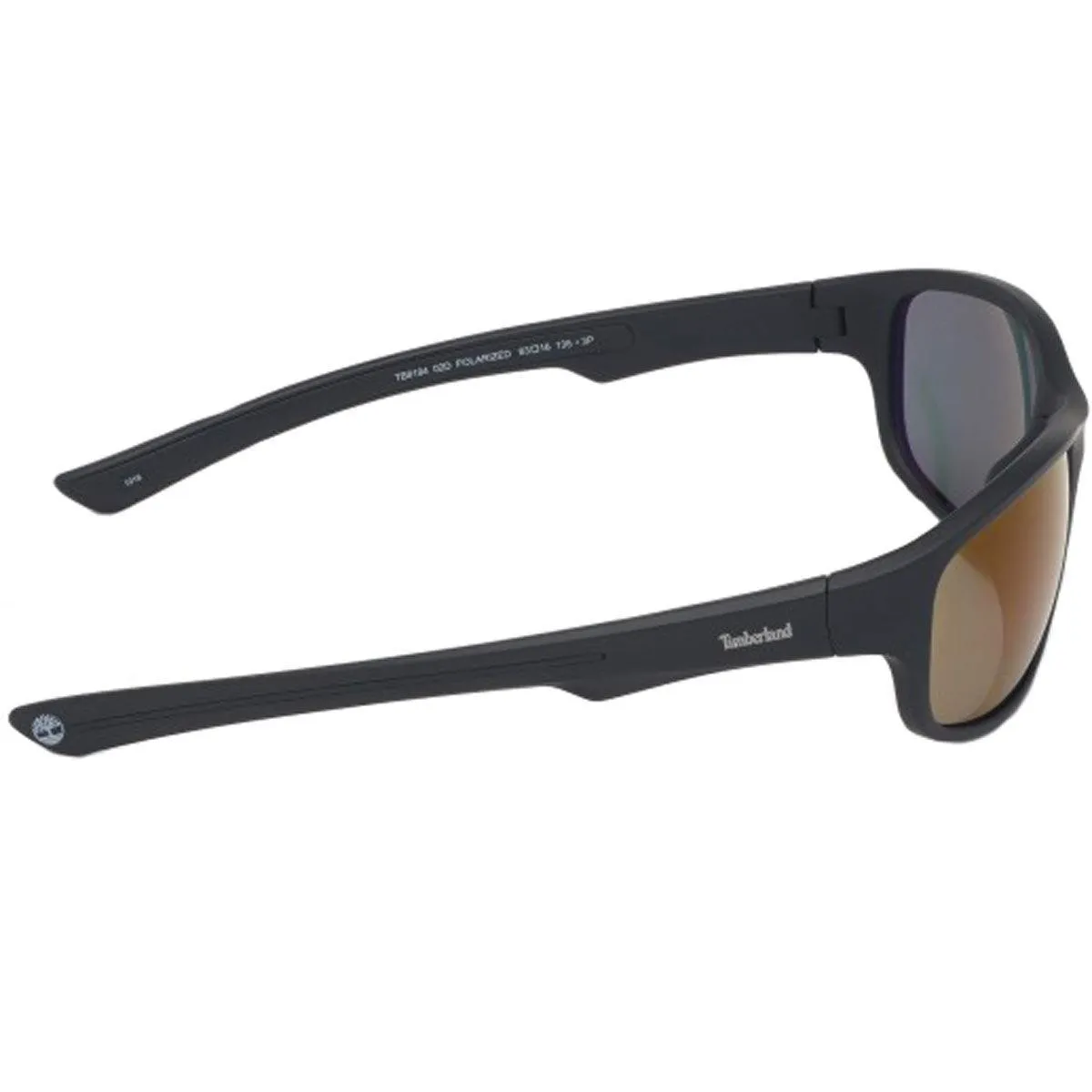 Timberland Men's Sunglasses - Black Plastic Frame Brown Polarised Lens | TB9194 6302D