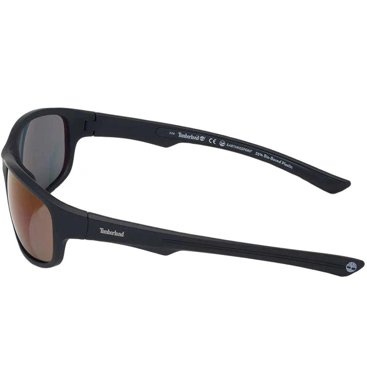 Timberland Men's Sunglasses - Black Plastic Frame Brown Polarised Lens | TB9194 6302D