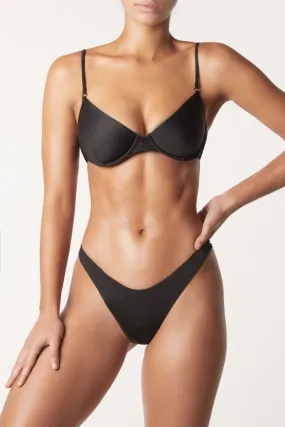 Underwire Bikini Top - Black