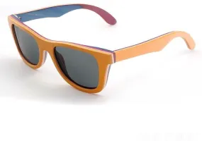 Unisex Wooden Sunglasses  Retro Vintage Polarized Skateboard Wood  With Wood box