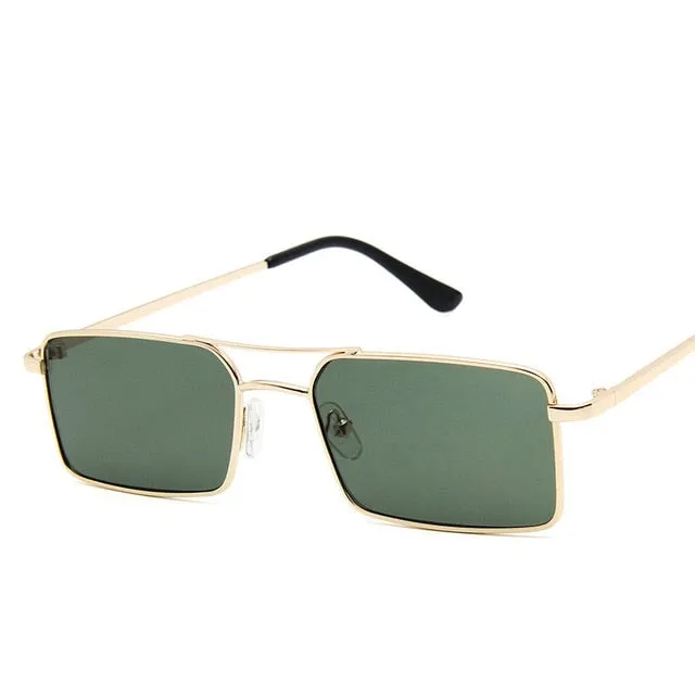 Vintage, Thin, Rectangle Sunglasses