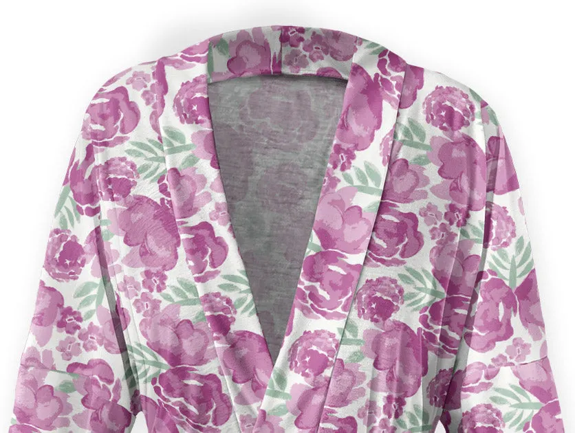 Watercolor Floral Robe