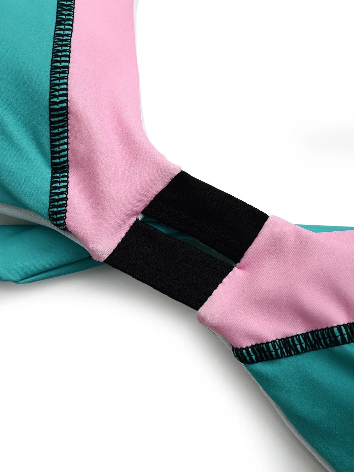 Wholesale Deep V-Neck Sleeveless Bikini Suits