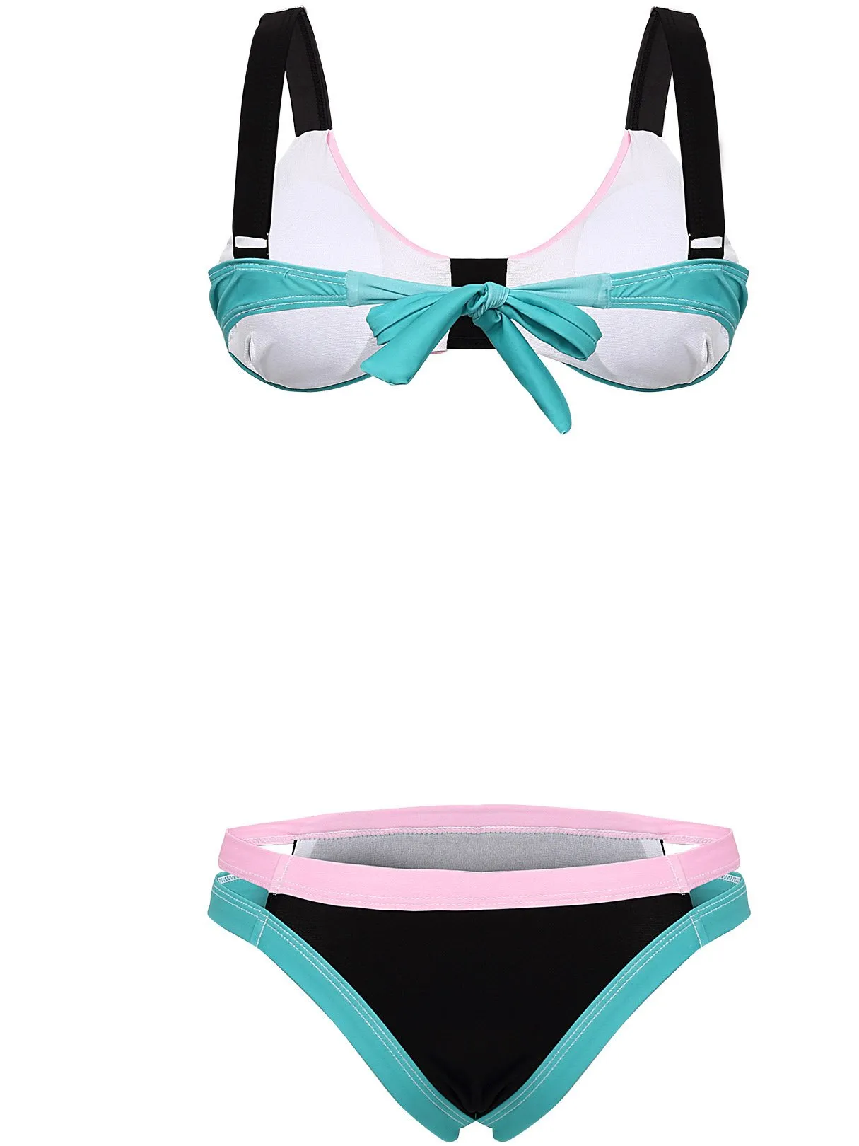 Wholesale Deep V-Neck Sleeveless Bikini Suits