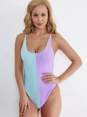 Wholesale Scoop Neck Sleeveless Backless Bodycon Bikinis